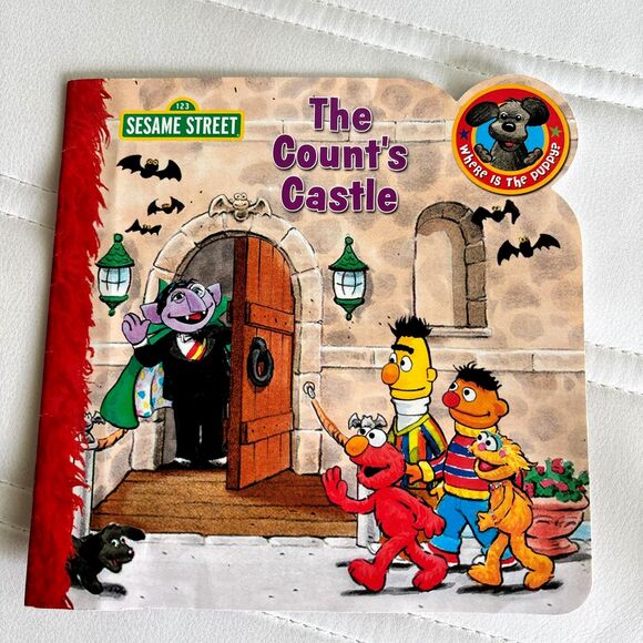 Sesame Street Where Is The Puppy Series THE COUNT'S CASTLE Paperback Book - Picture 1 of 4